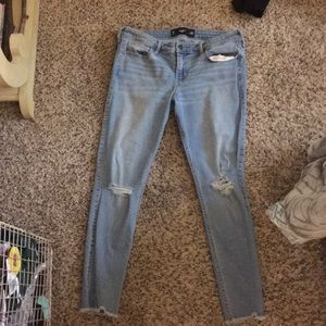 Rips on knees, and from Hollister